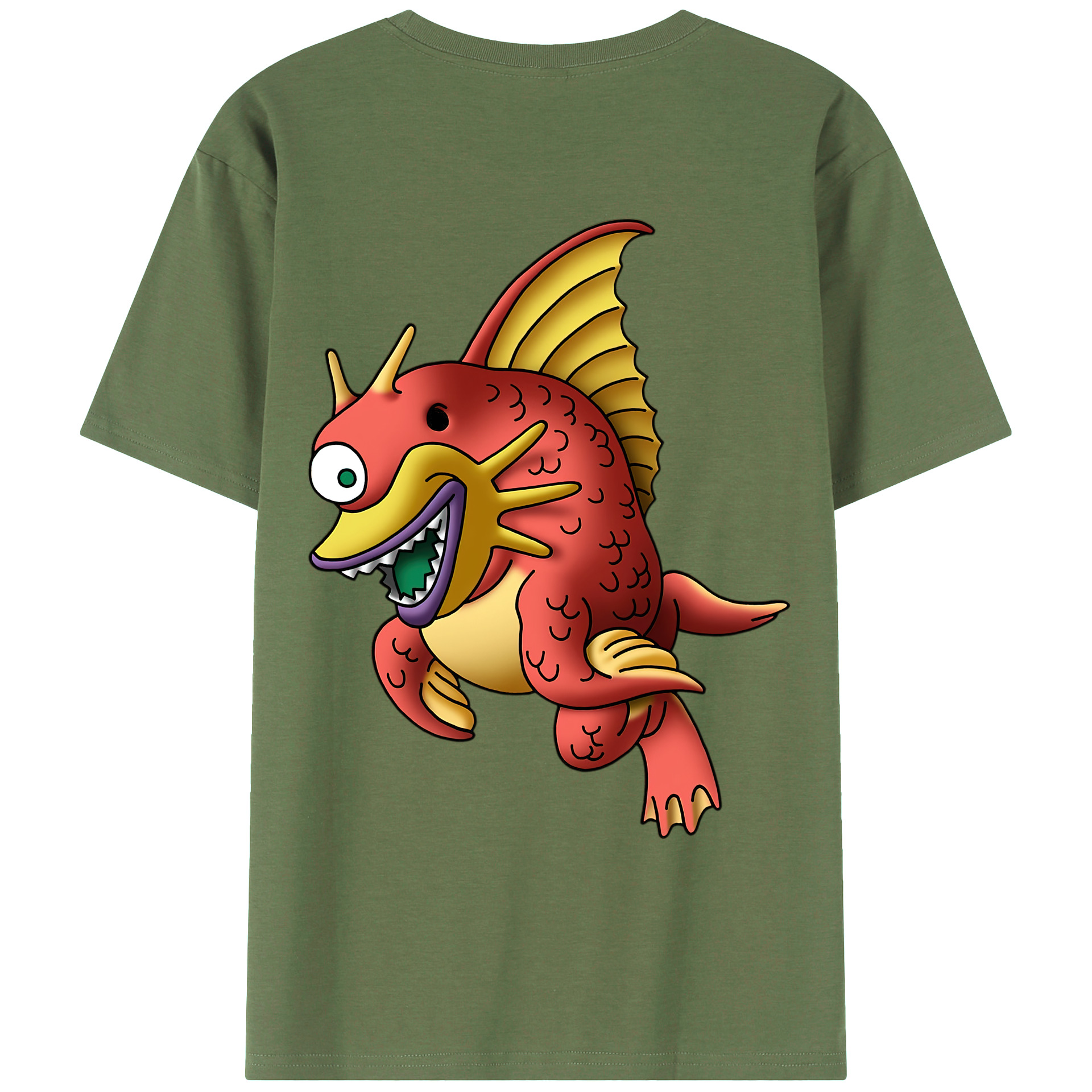 （画像用） ドラゴンクエスト Doragon Kuesuto Dragon Quest 綿100％ メンズ半袖Tシャツ（バックプリント） 通気性